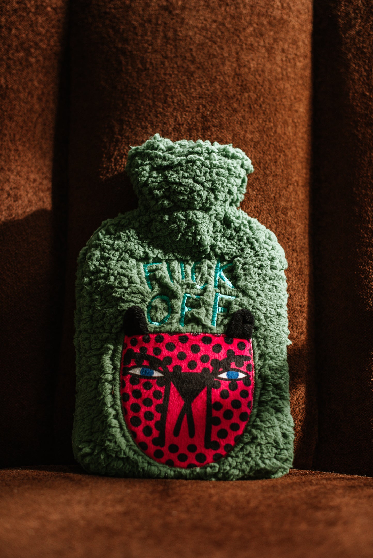 Hot water bottle - 'The RUDE cheetah one'