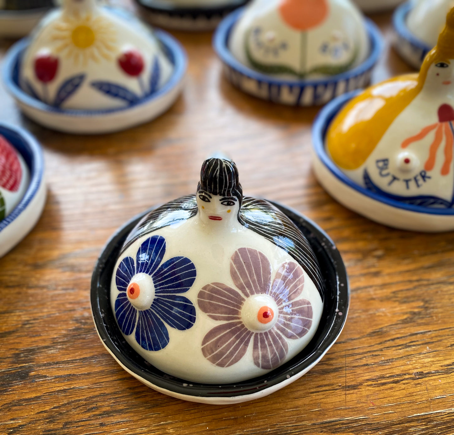 Butter Dish - Flower boobs