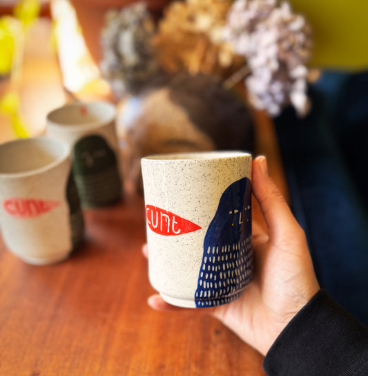 C*nt cup (green or blue)