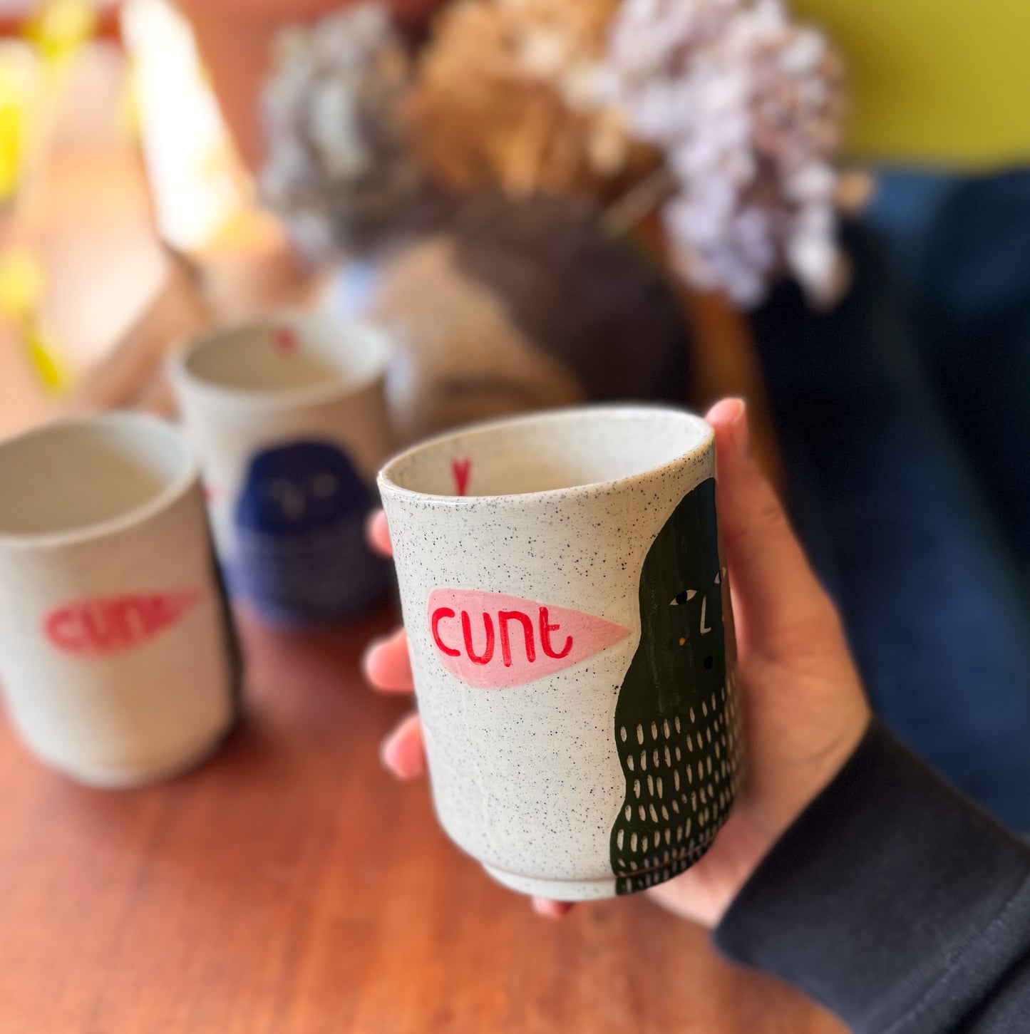C*nt cup (green or blue)