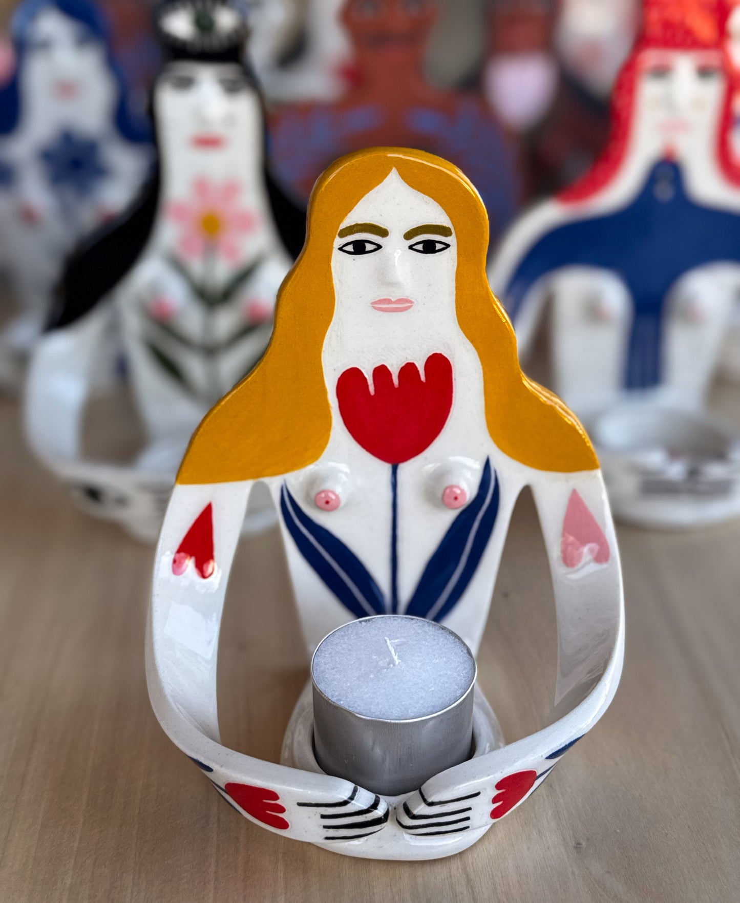 Candle Holder - hearts forever