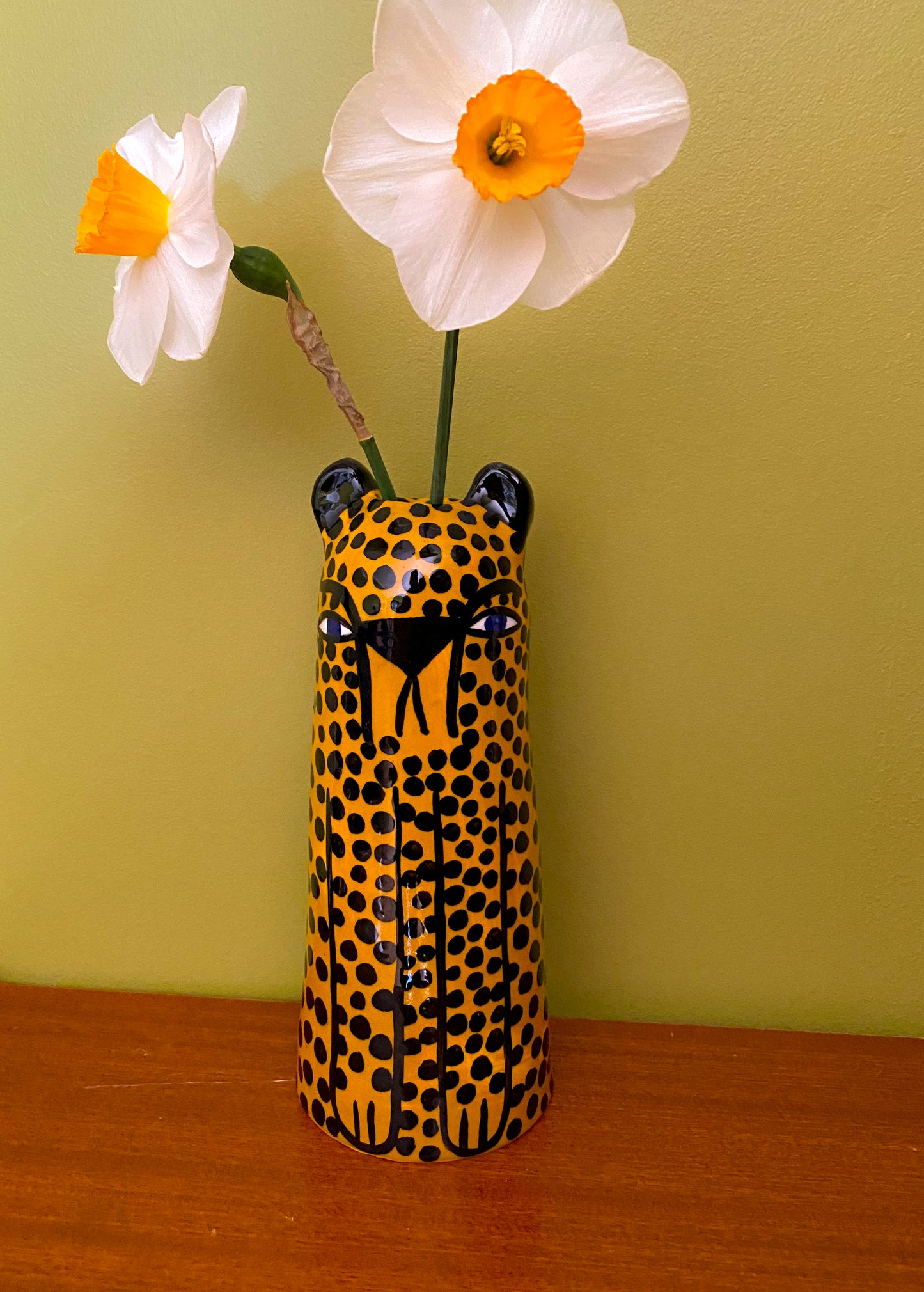 Small Cheetah Vase