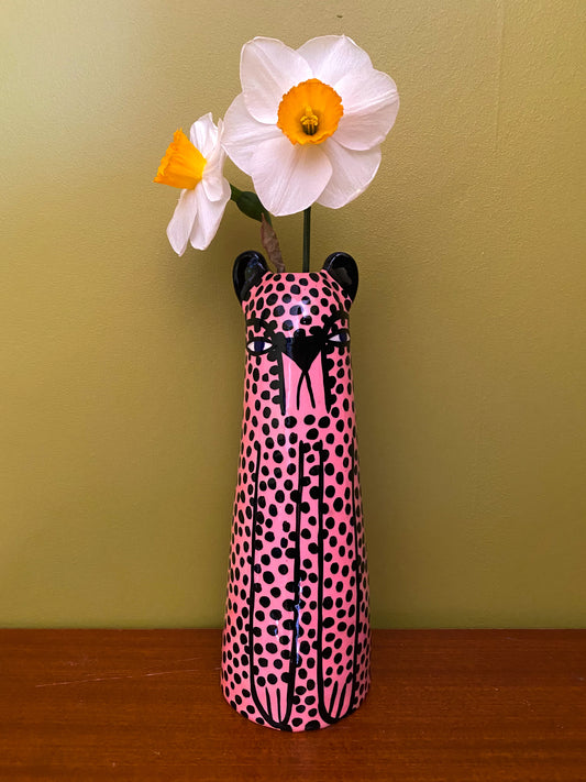 Large Cheetah Vase