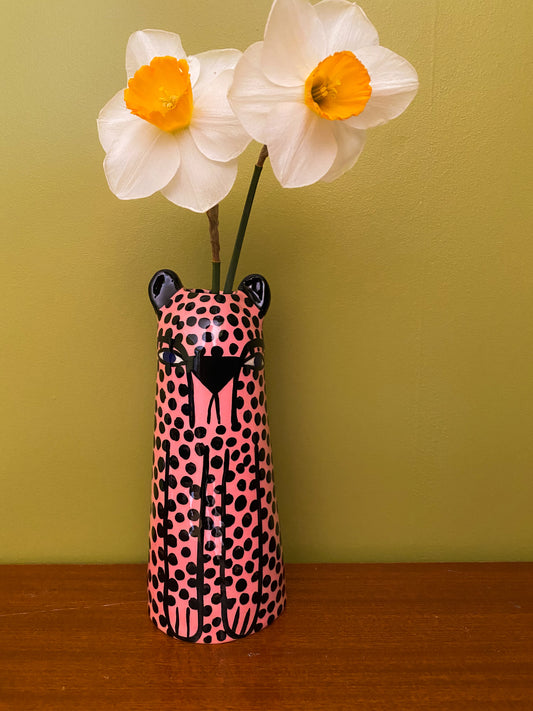 Small Cheetah Vase