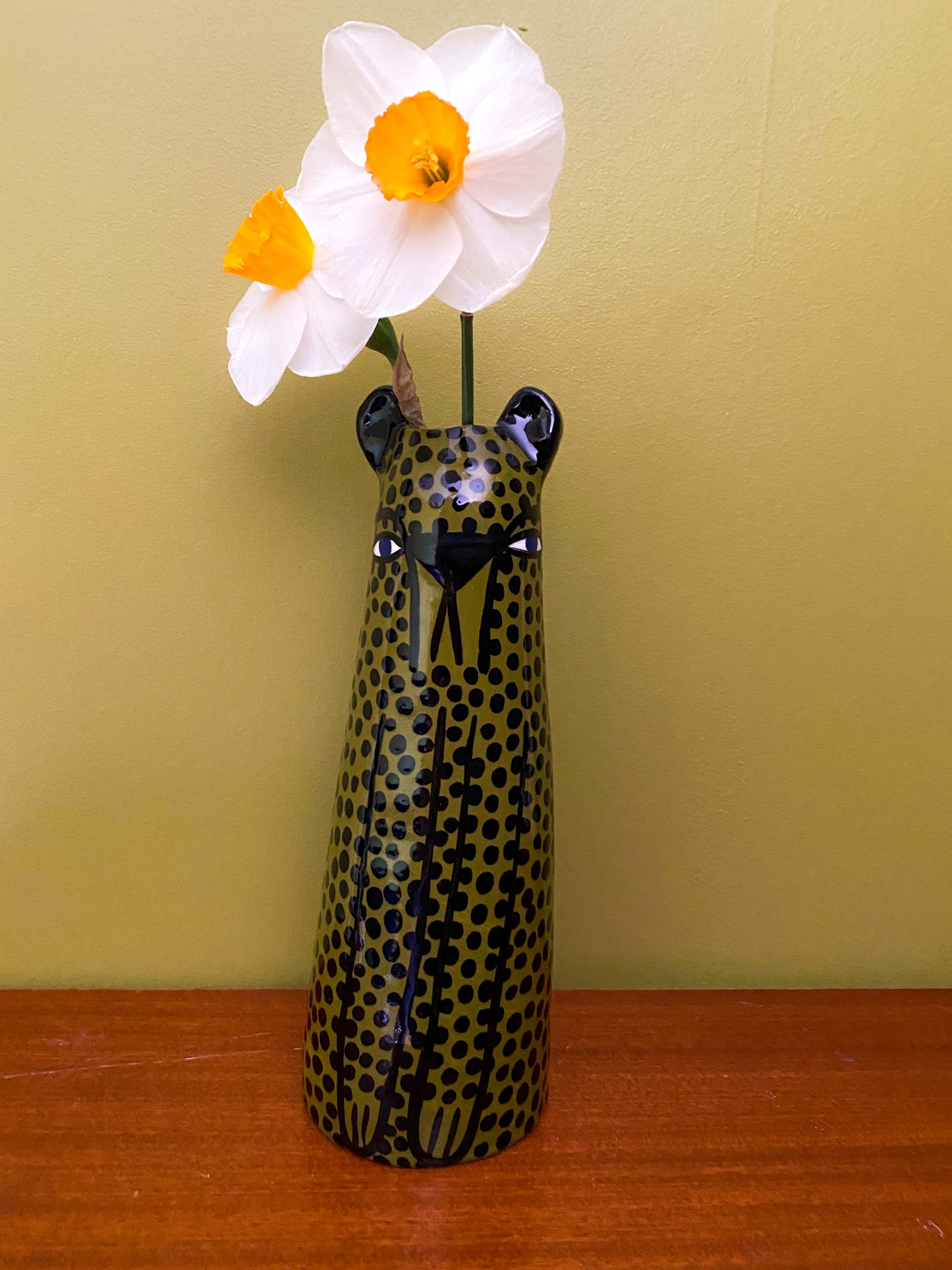 Large Cheetah Vase