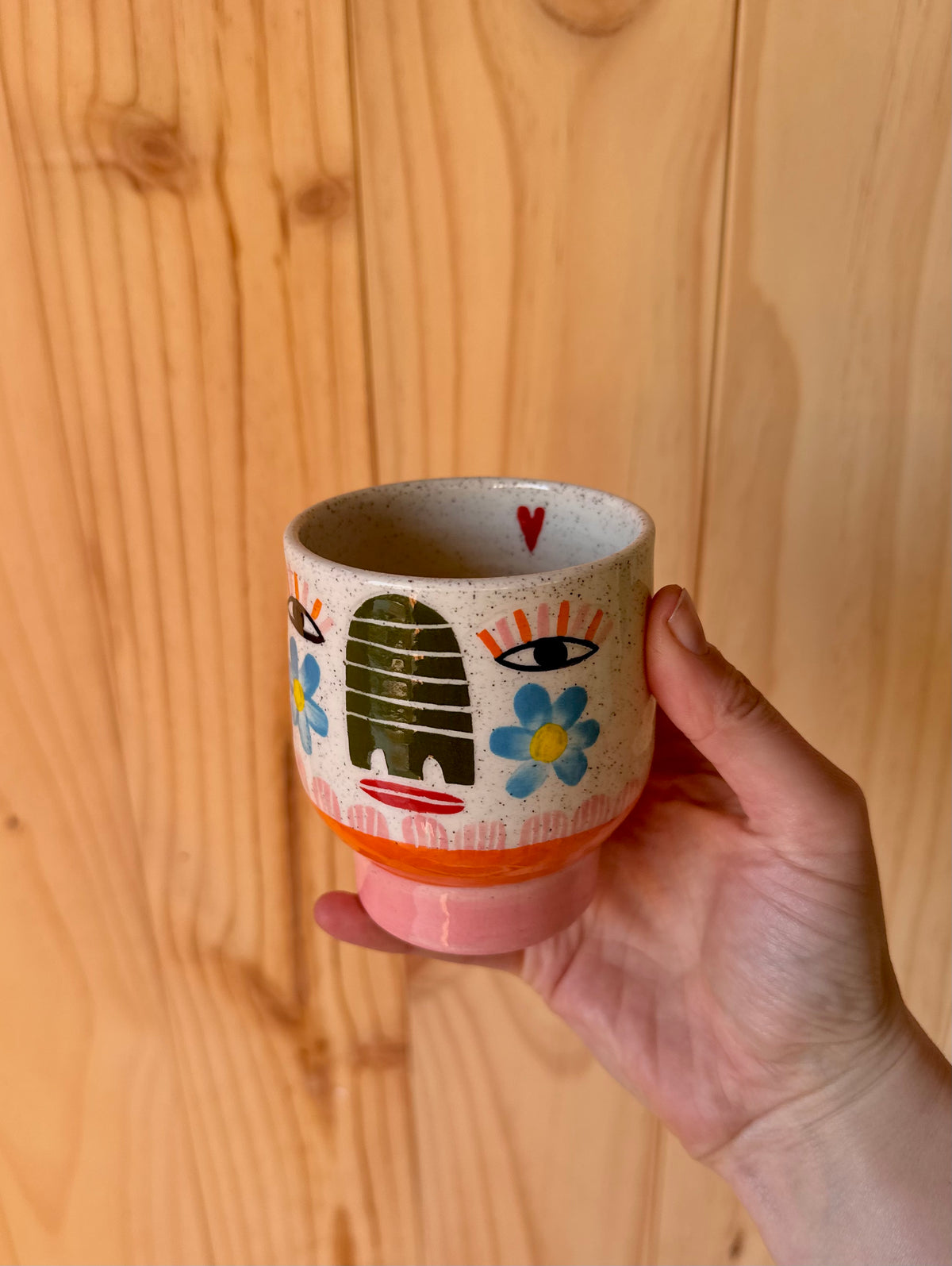 Goblet (pink and orange)