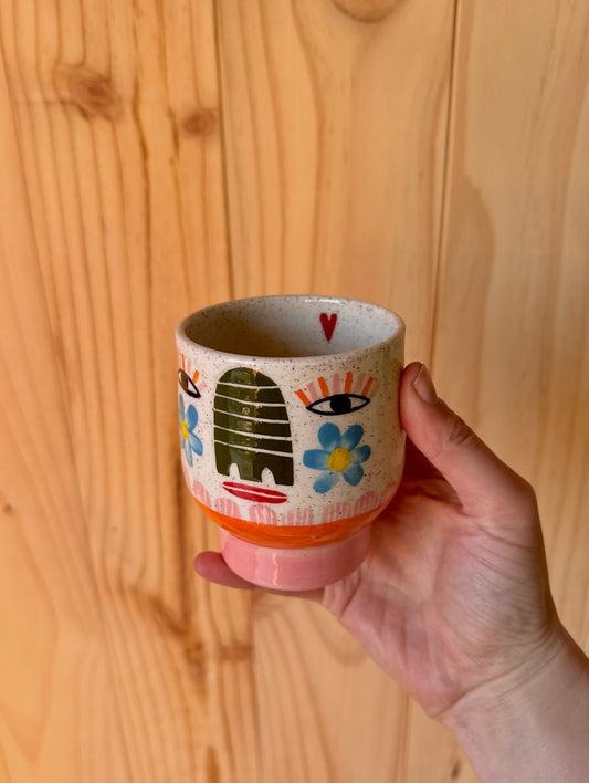 Goblet (pink and orange)