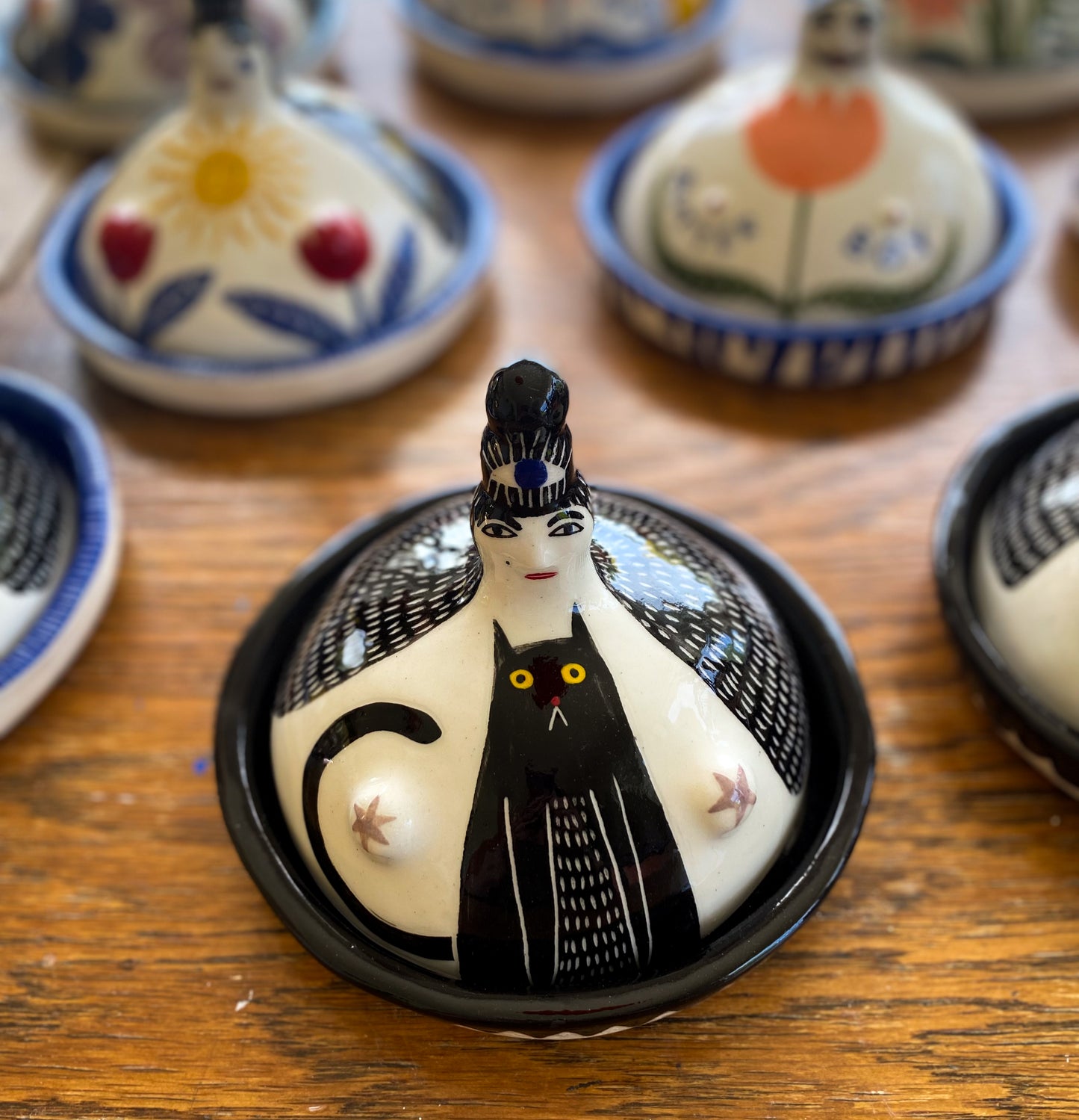 Butter Dish - *notsocrazy* Black Cat Lady