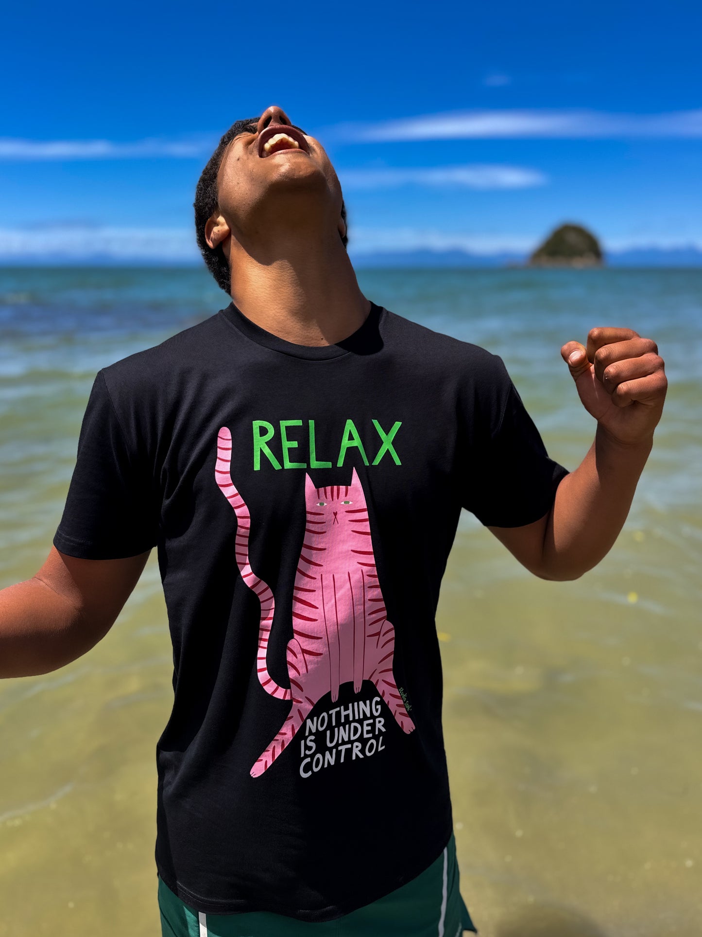 T-shirt 'Relax, there is nothing under control'
