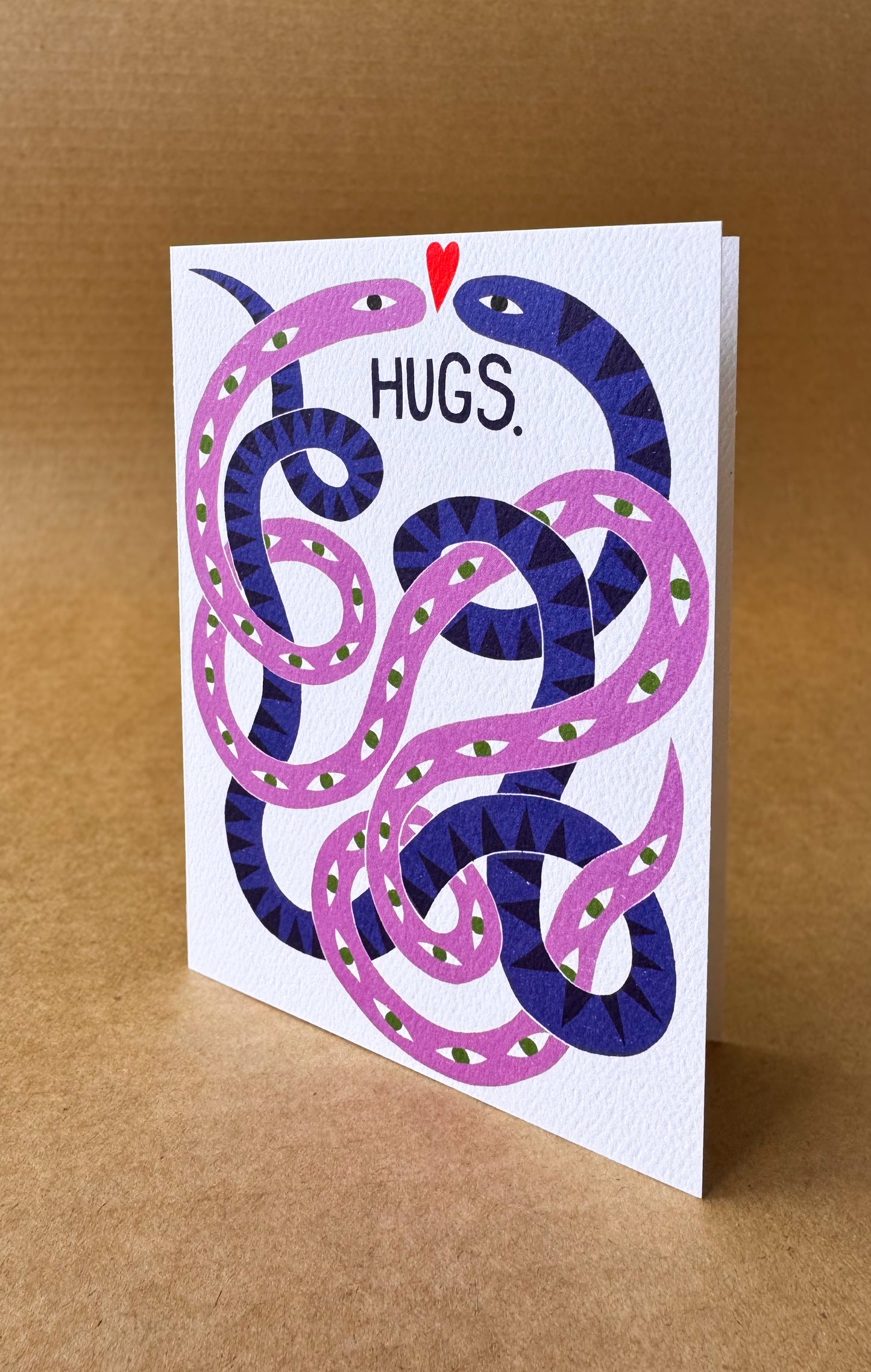 Card - Hugging snakes