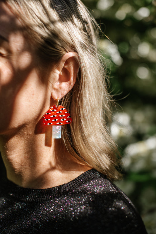 Mushroom Earrings