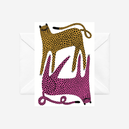 Card - Two 'Happy' Cheetahs